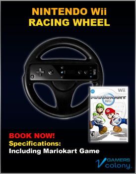 Nintendo Wii Racing wheel for rent